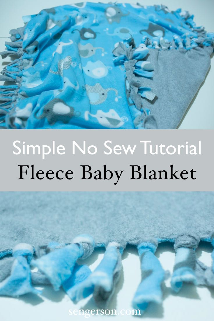 No Sew Fleece Baby Blanket Tutorial 6 Easy Steps (with Photos)
