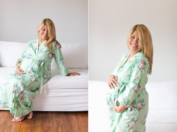 stylish and cute maternity robe for the hospital