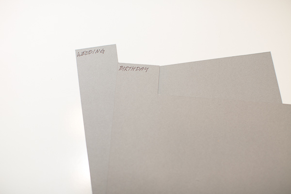 Box for greeting cards - no more running to the store last minute - build up your card stash and store them in style - www.sengerson.com.