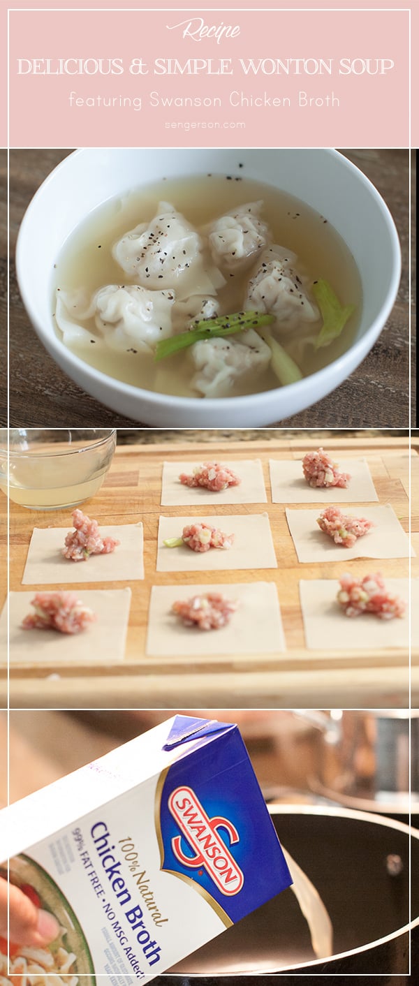 Simple wonton recipe with easy directions to follow from blogger at www.sengerson.com.