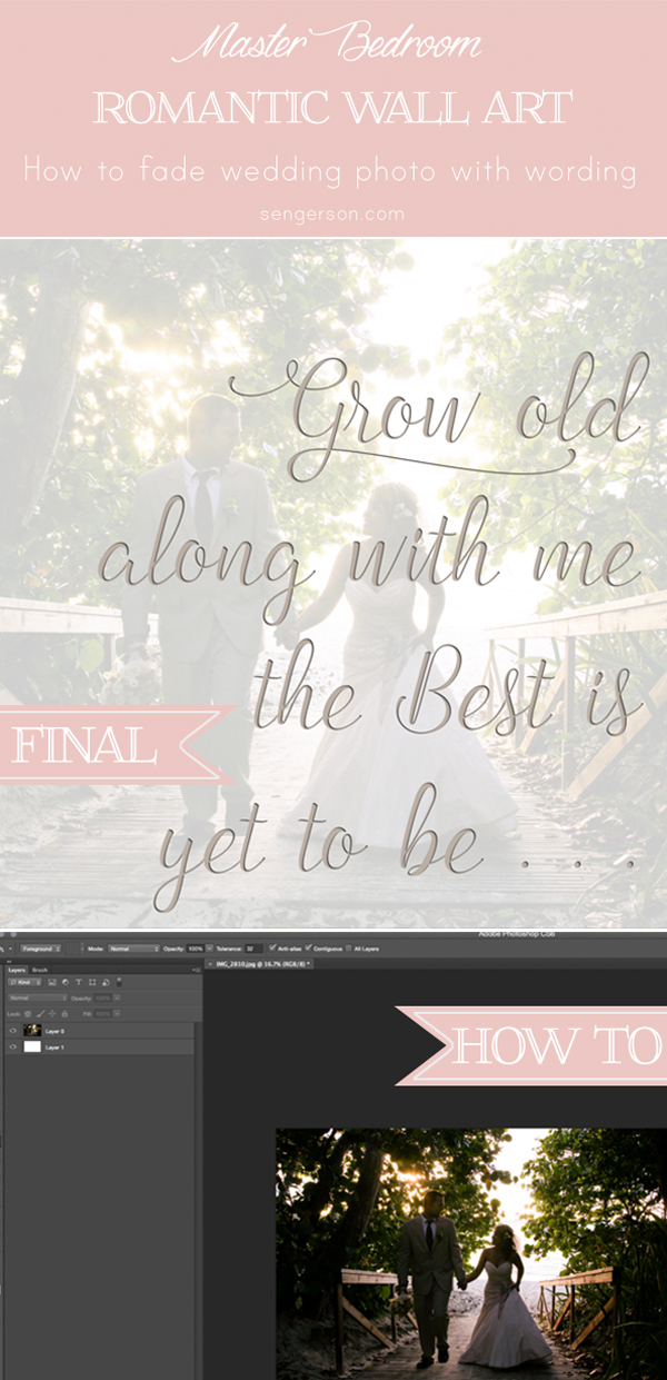 romantic-master-bedroom-wall-art-wedding-photo-faded