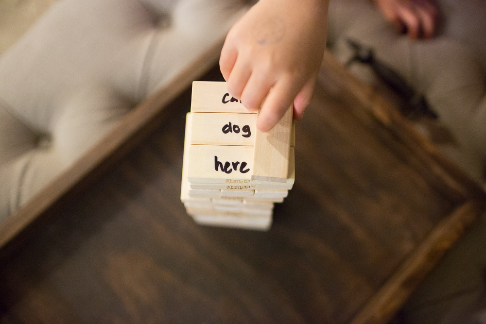 jenga with a twist with kids and sight words sengerson 0005