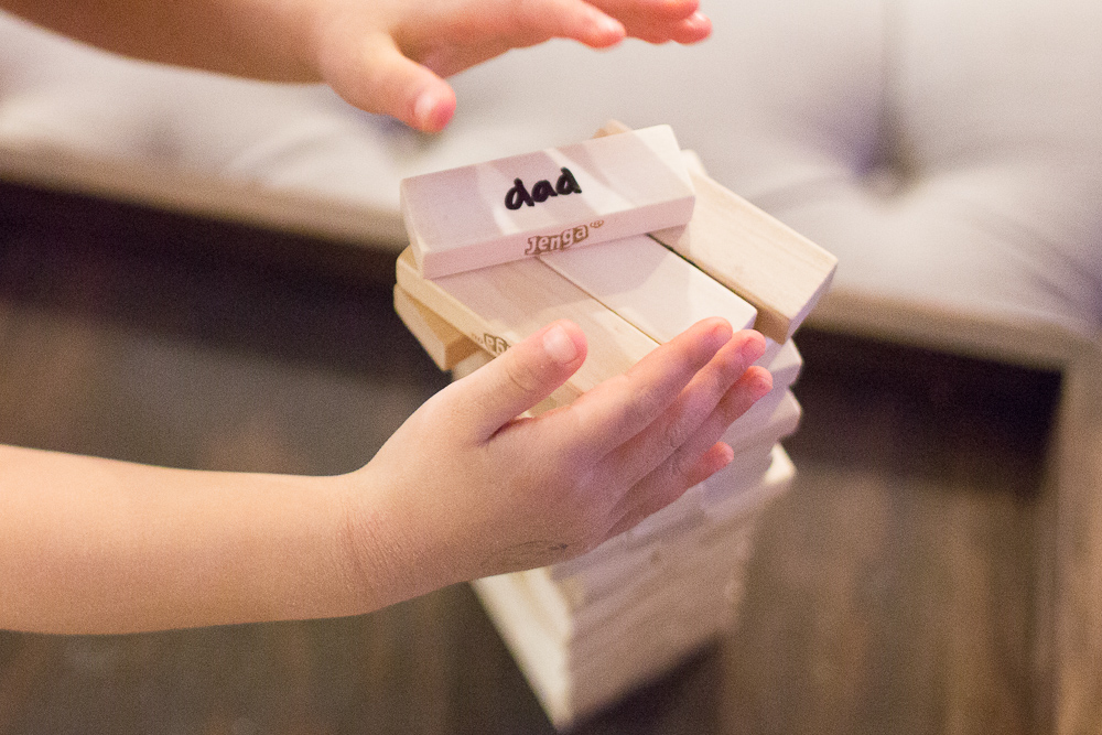 jenga with a twist with kids and sight words sengerson 0020