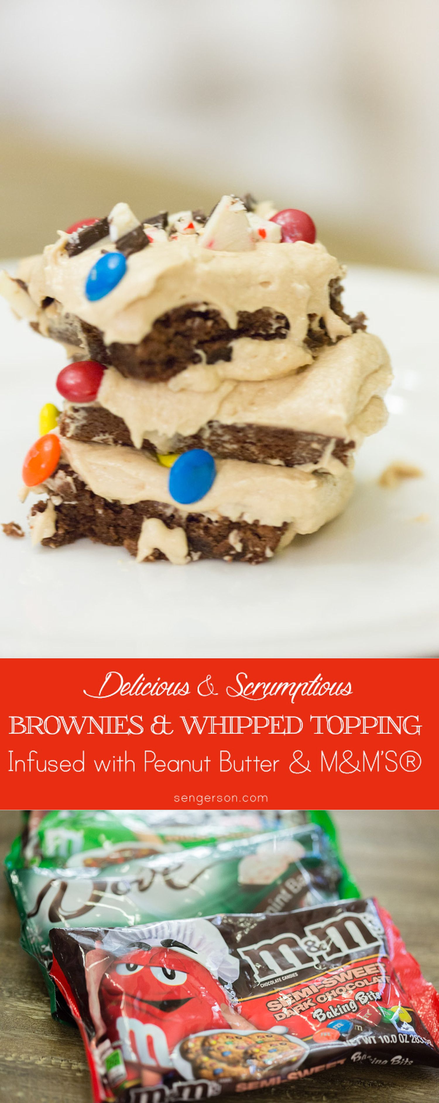 Whipped Peanut Butter Chocolate Fudge Brownies