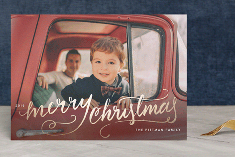 foil pressed holiday cards