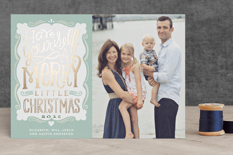 foil pressed holiday cards