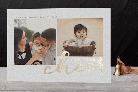 foil pressed holiday cards