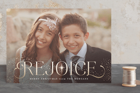 foil pressed holiday cards