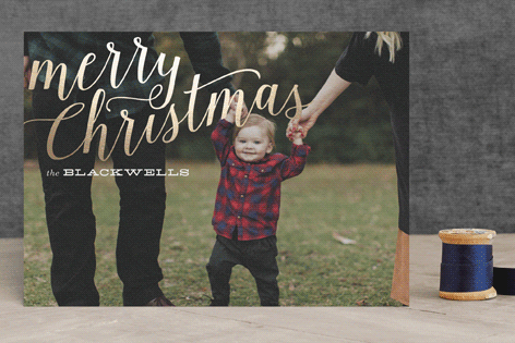 foil pressed holiday cards