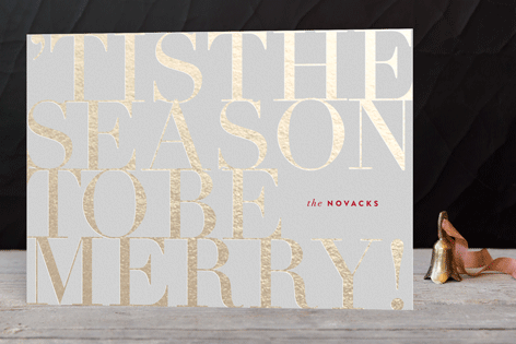 foil pressed holiday cards