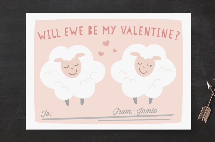 valentine card idea sheep