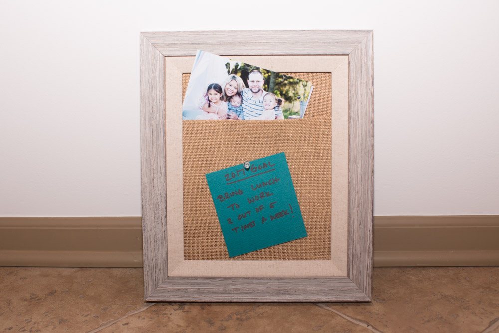 burlap cork board