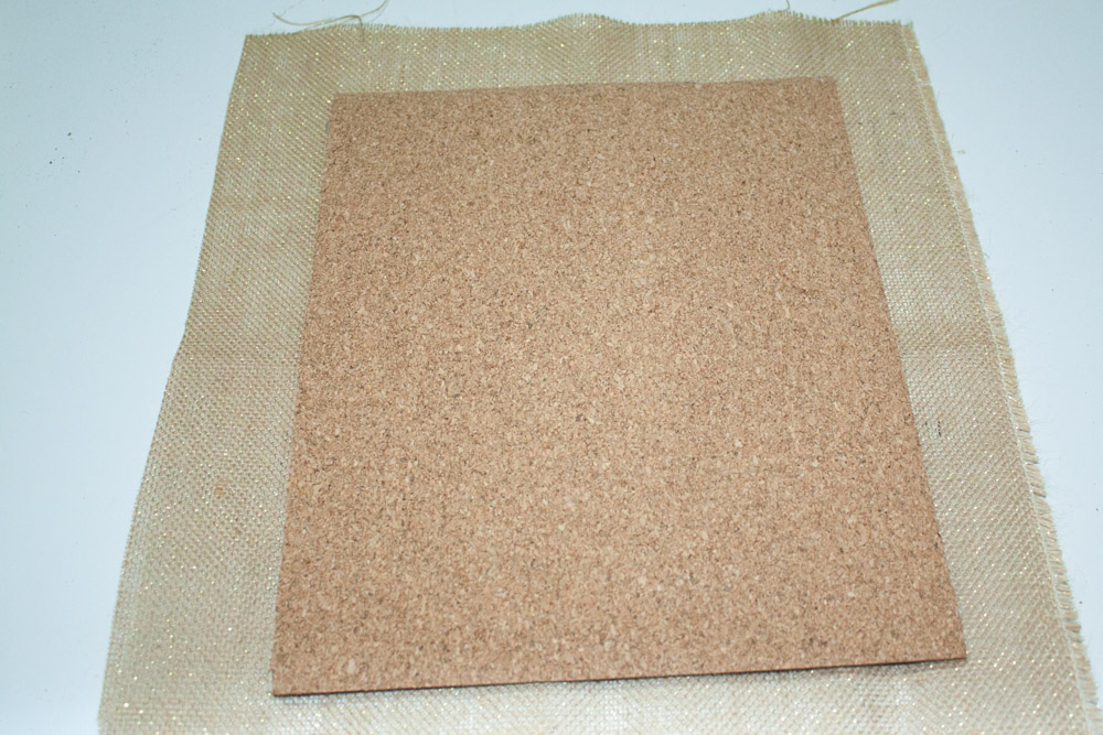 burlap cork board