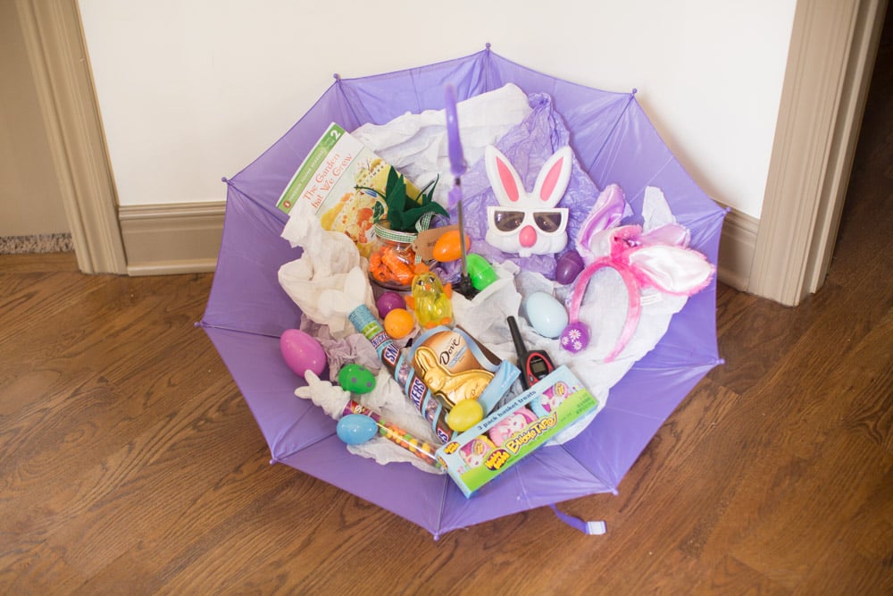 Umbrella Basket for Easter Fun Alternative to this Annual Tradition