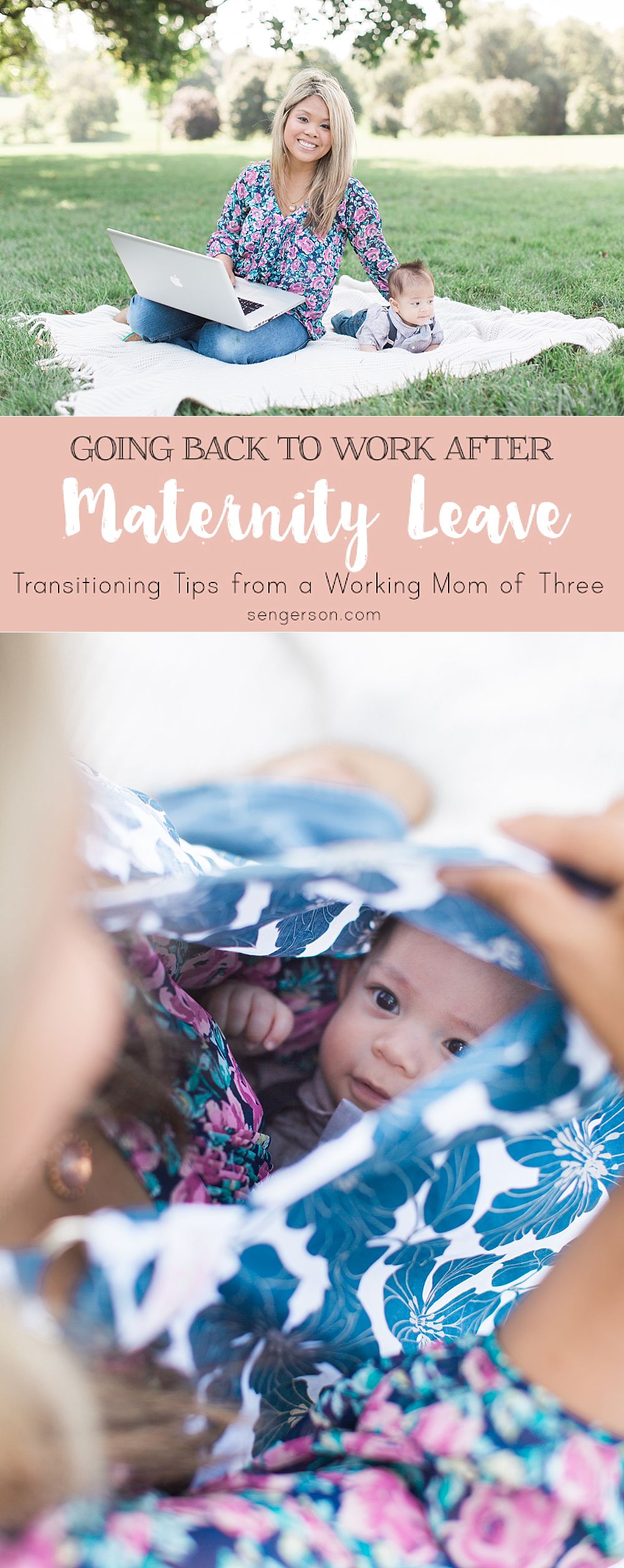 Some tips and tricks from an experienced working mom of three kids on how to manage the initial transition of going back to work after maternity leave. Tried and true tips.