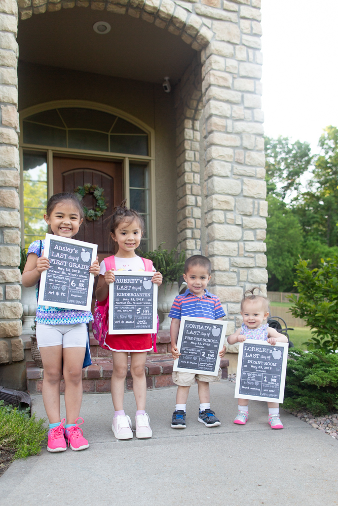 back to school morning routine with four kids