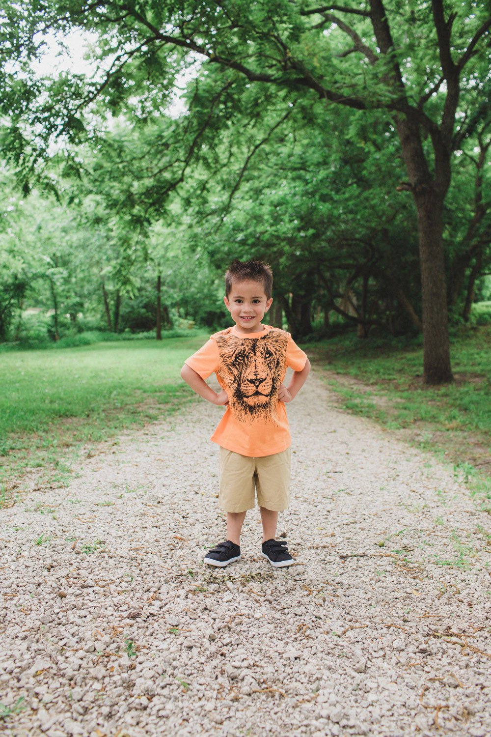 Zoo t-shirt for kids - Lion graphic tee with khaki shorts inspire a safari themed outfit for kids!