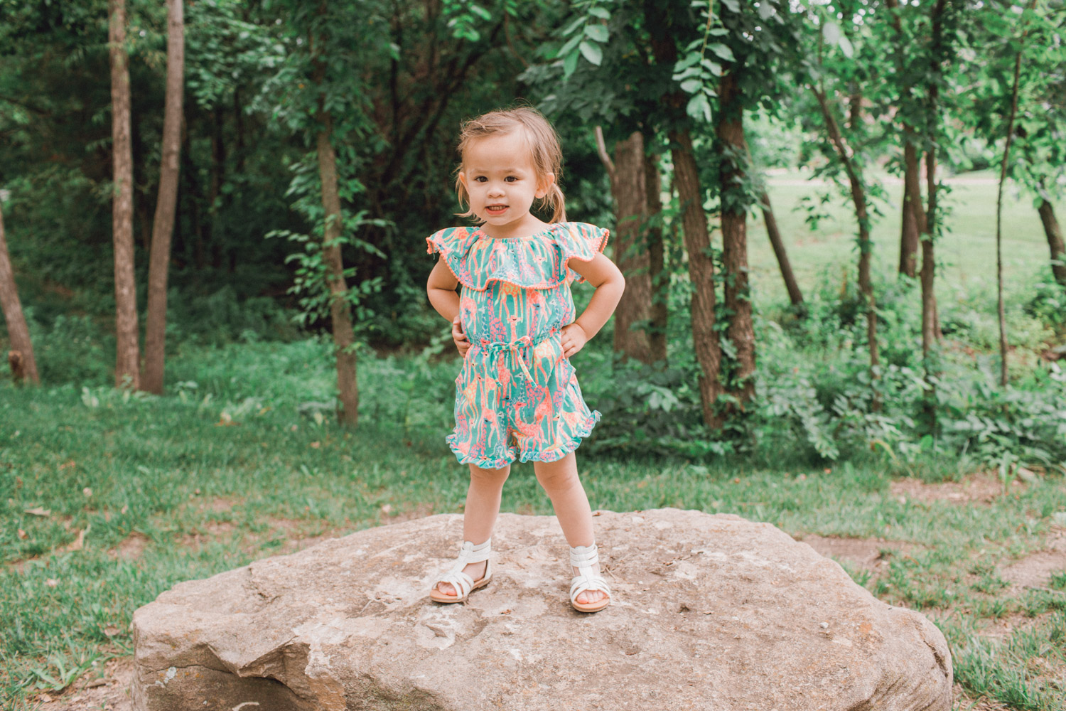 Giraffe Romper for Kids - Safari Zoo Jungle Themed Romper for little girls that is super adorable and cute! Great outfit for a two year old.