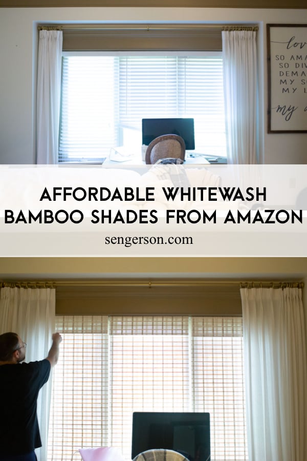 Affordable Whitewash Bamboo Shades from Amazon HONEST Review