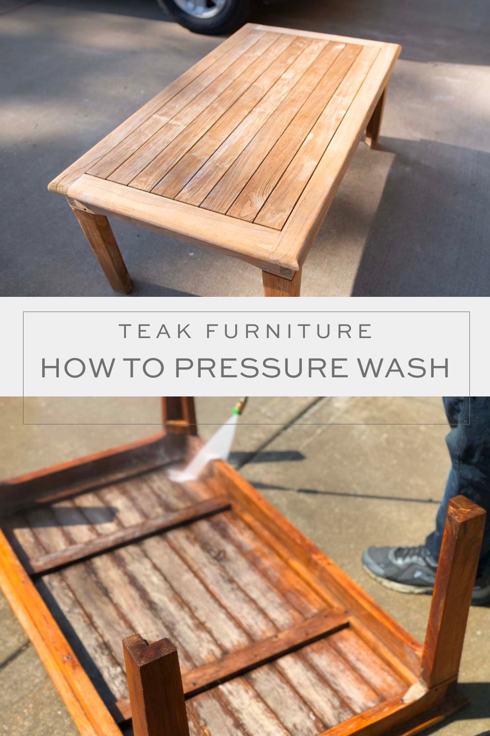 How to Pressure Wash Teak Outdoor Patio Furniture - Best Tips and Tricks