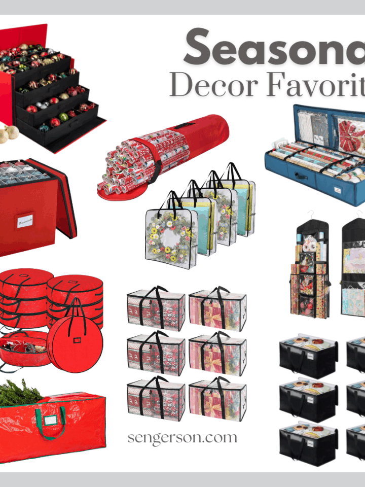 holiday decor organization
