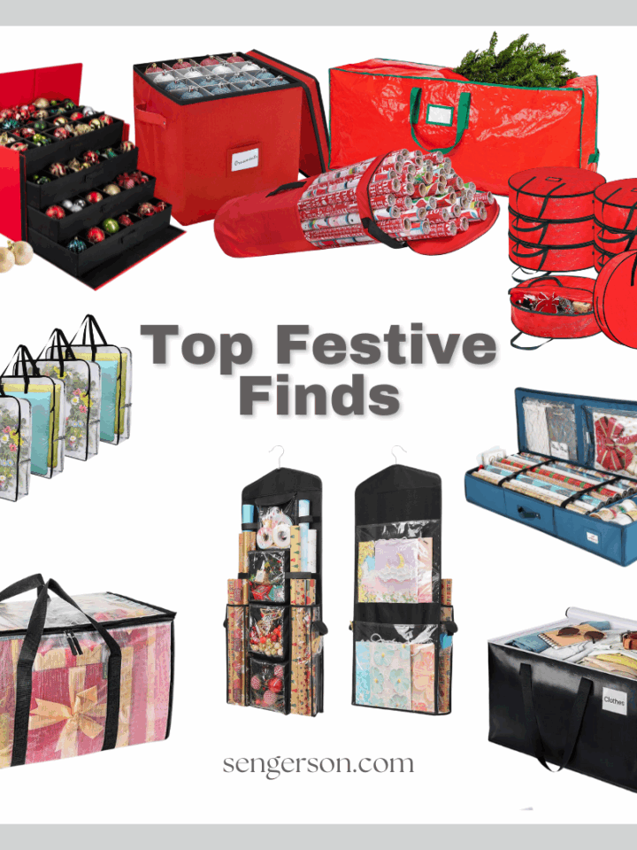 holiday decoration and organization