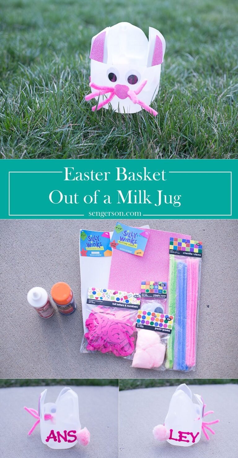 Super Easy & Cute Milk Jug Easter Basket