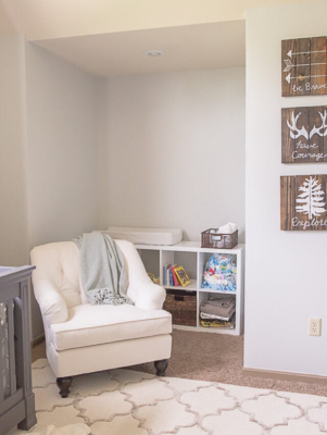 Rustic Luxe Baby Boy Nursery