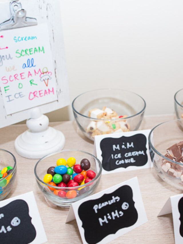Sundae Ice Cream Dessert Buffet Home DIY, Design, and Organization