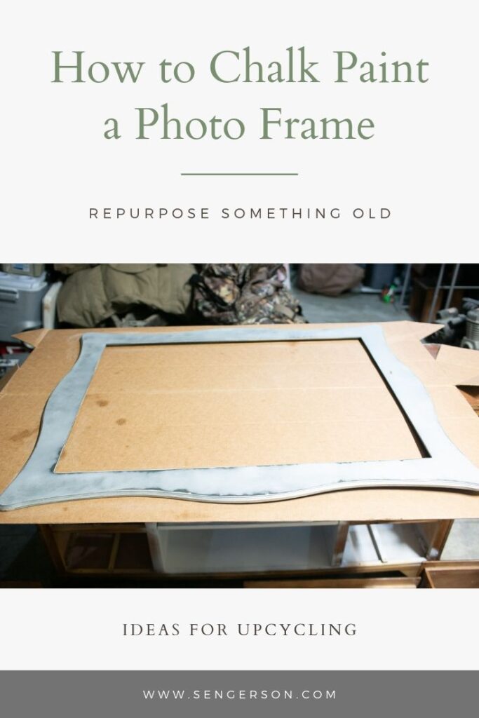 Large Picture Frame with DIY Chalk Paint