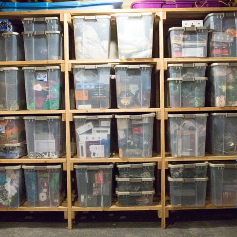 Basement Shevling with 2x4s