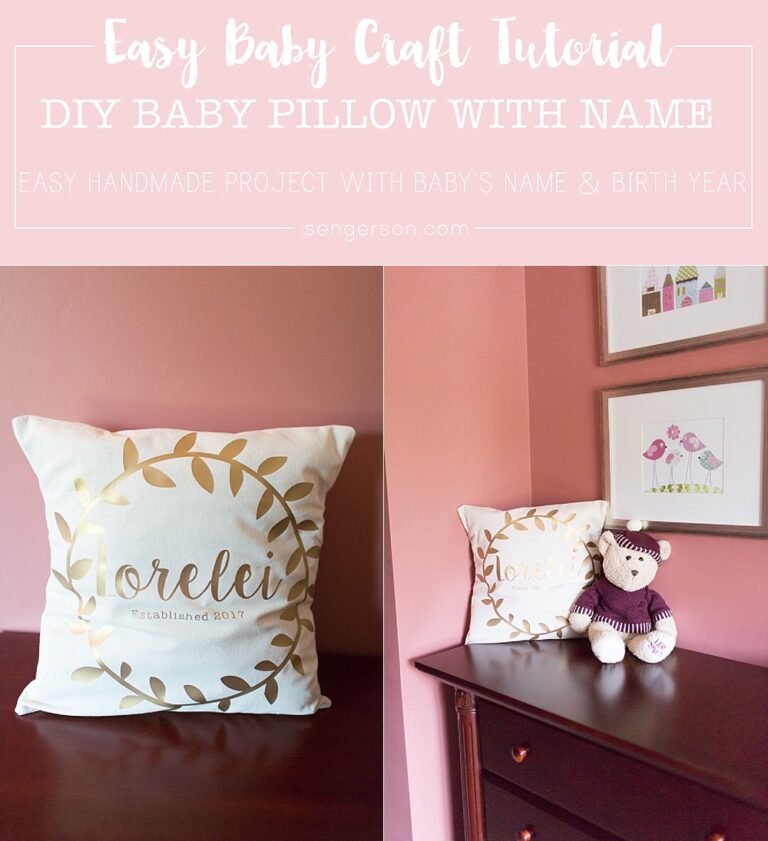 How to Make Personalized Baby Pillow with Name
