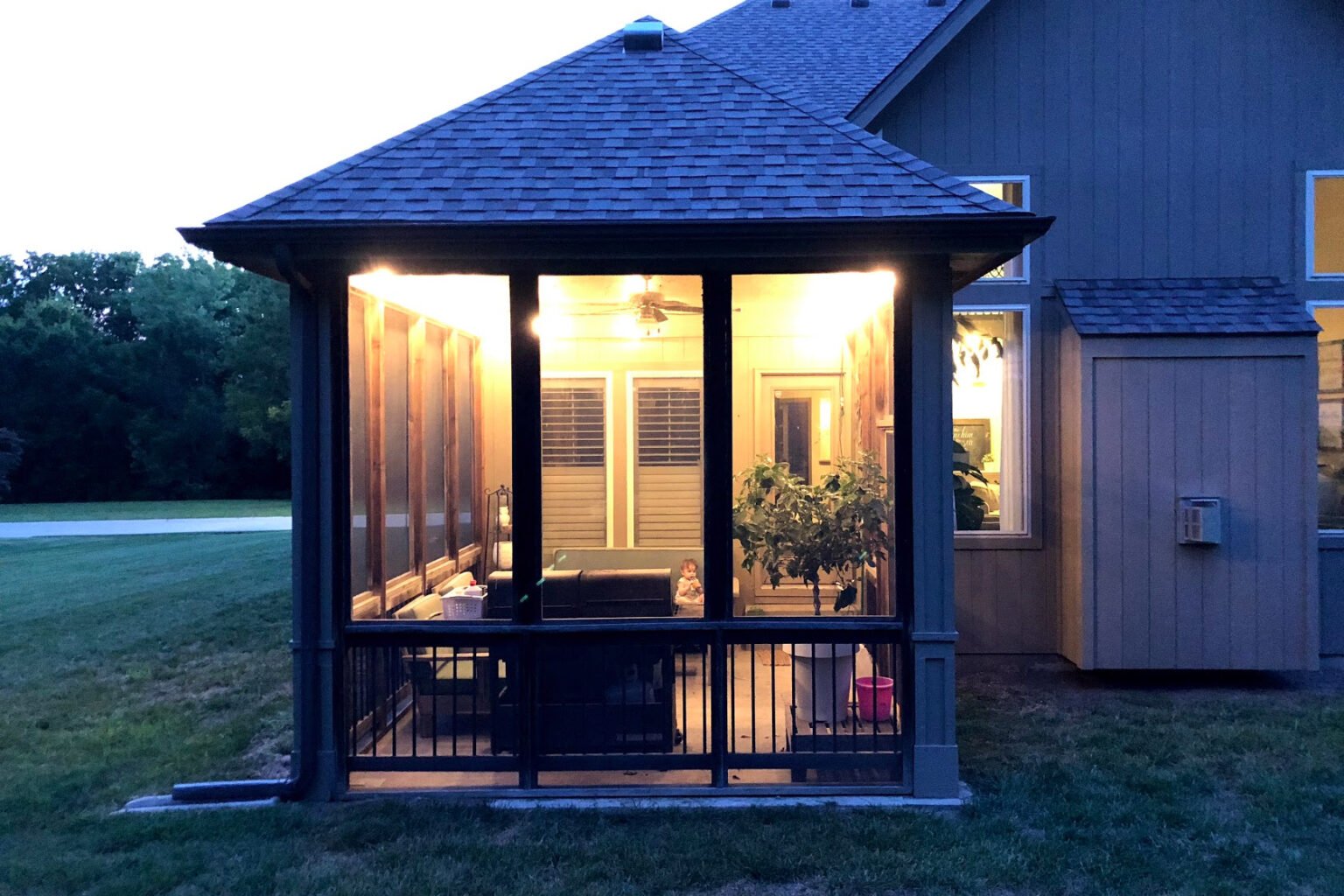 How to Hang String Lights on Covered Patio (Step by Step)
