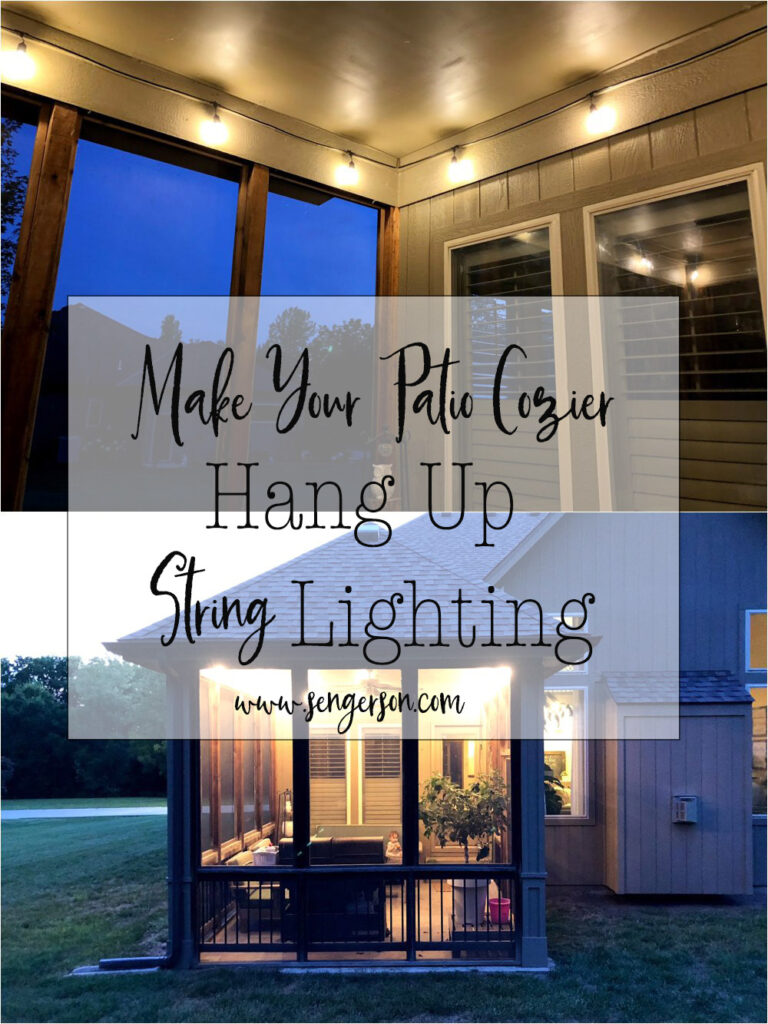 How to Hang String Lights on Covered Patio (Step by Step)
