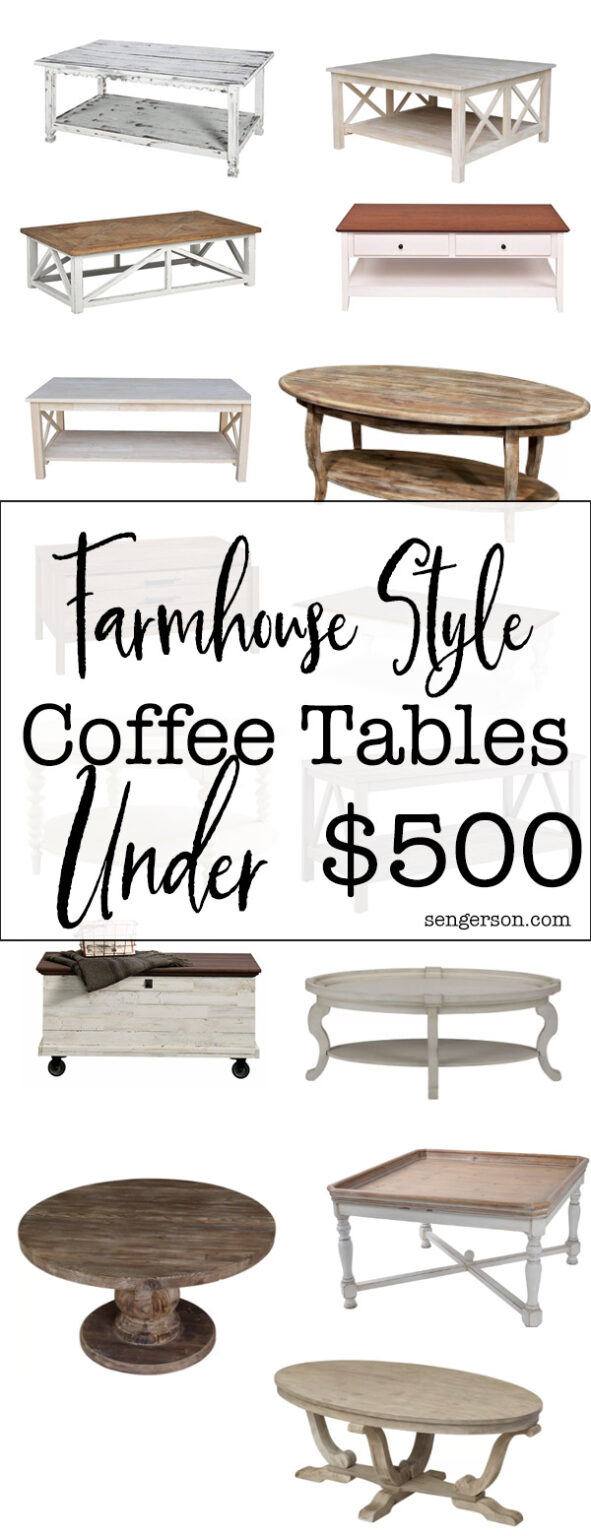 Farmhouse Coffee Tables under 500