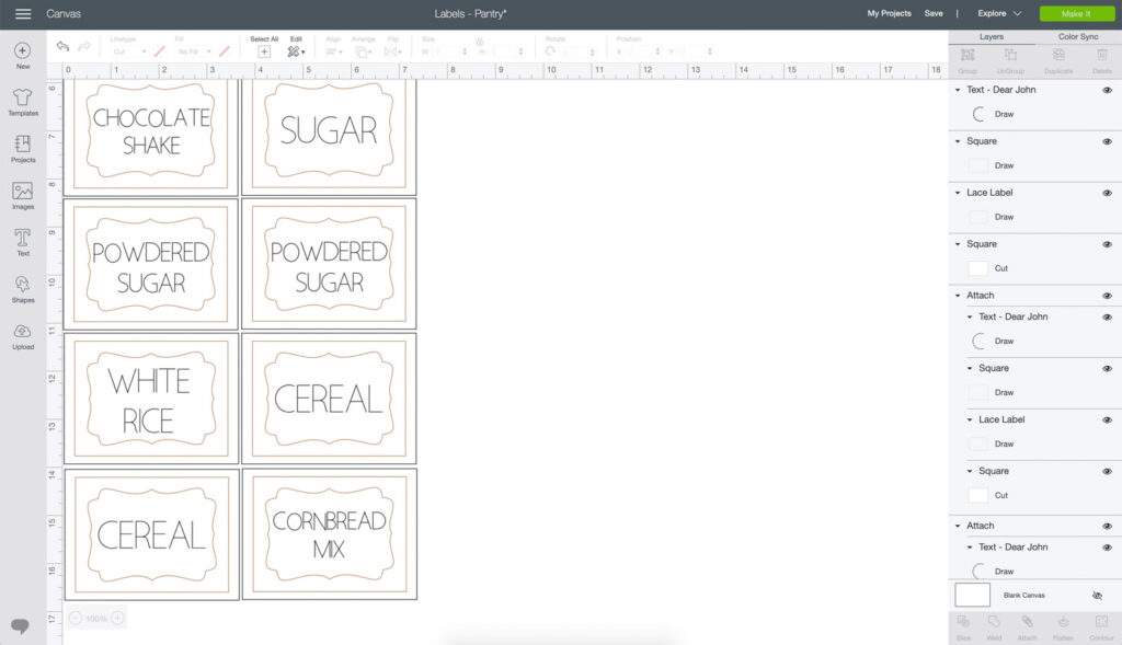 How to Make Pantry Labels with Cricut Joy 3 Easy Tutorials