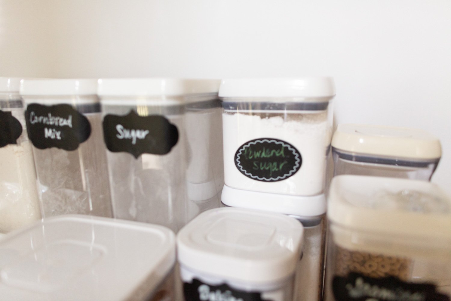 how to make pantry labels with Cricut Joy using Smart Label Writable Vinyl
