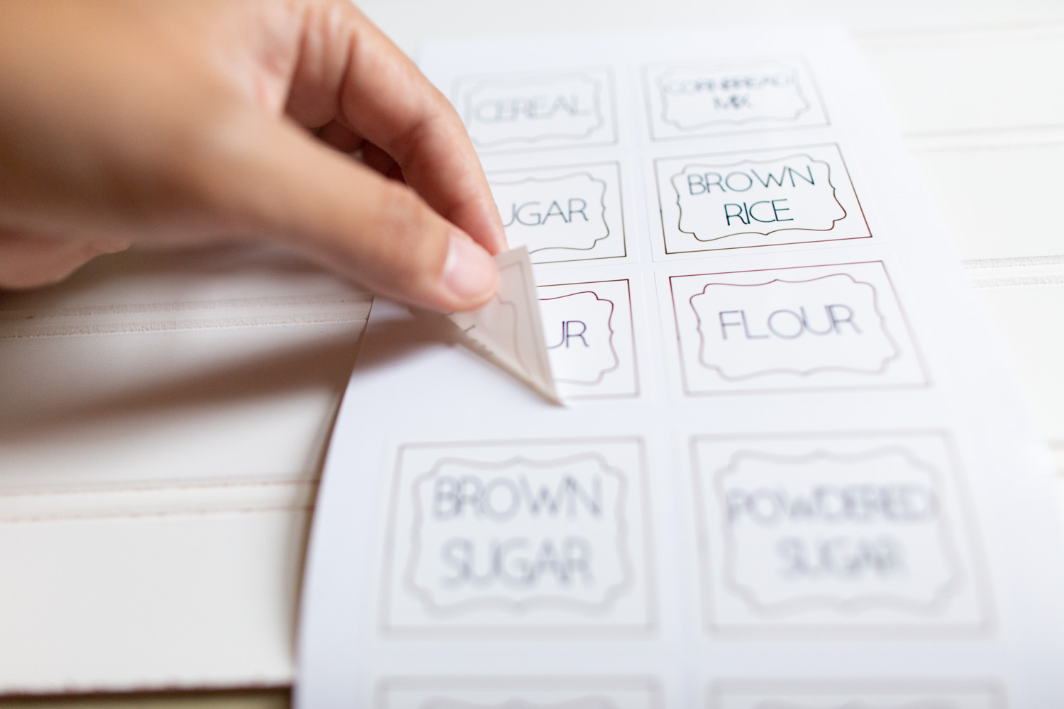 how to make pantry labels with Cricut Joy using Smart Label Writable Vinyl