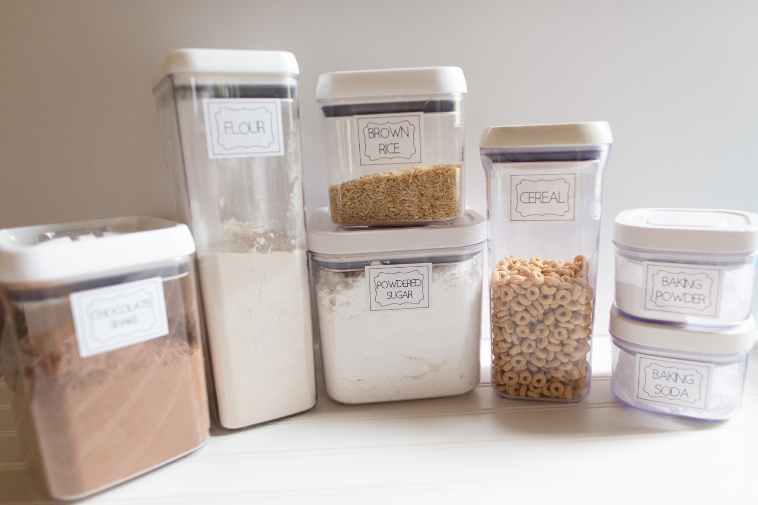 how to make pantry labels with Cricut Joy using Smart Label Writable Vinyl