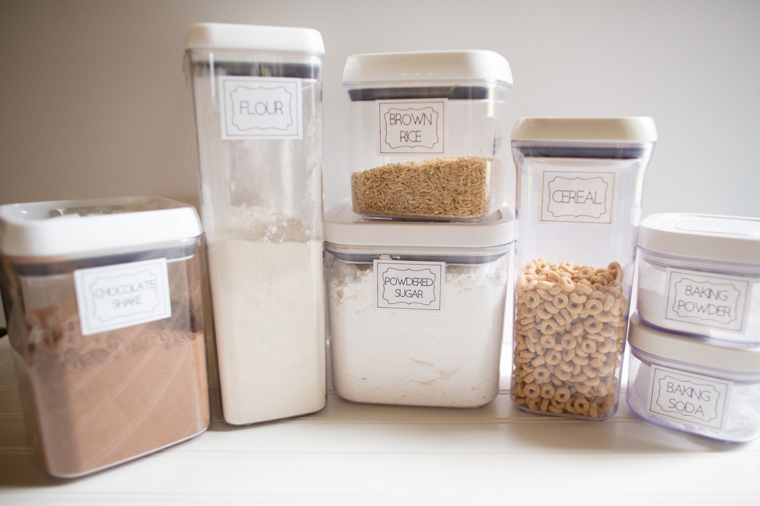 how to make pantry labels with Cricut Joy using Smart Label Writable Vinyl