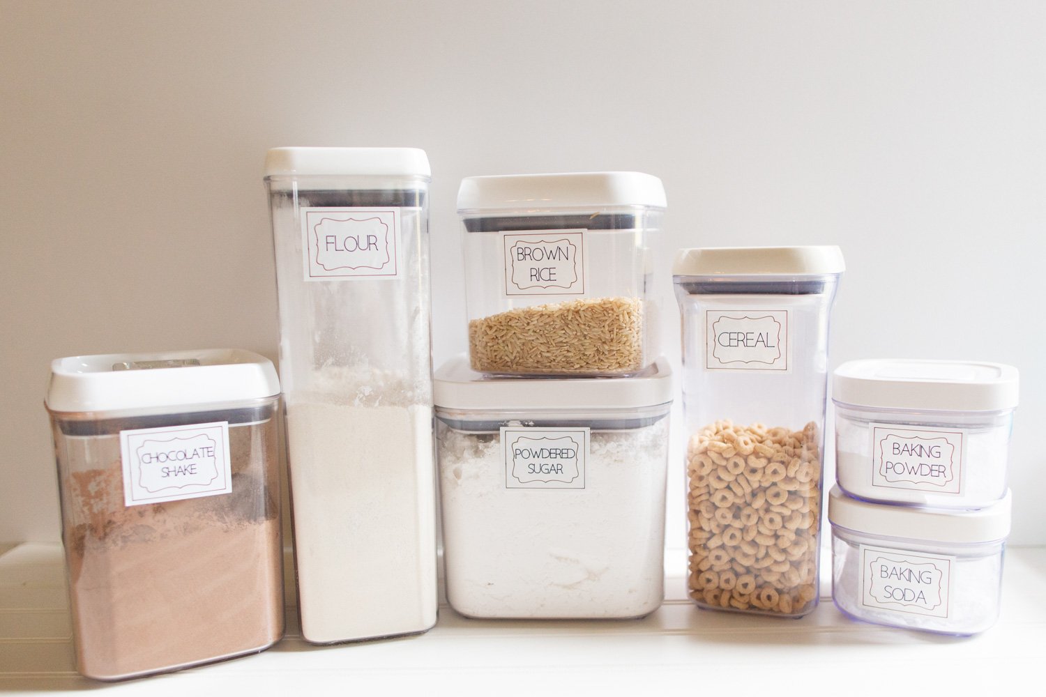 how to make pantry labels with Cricut Joy using Smart Label Writable Vinyl