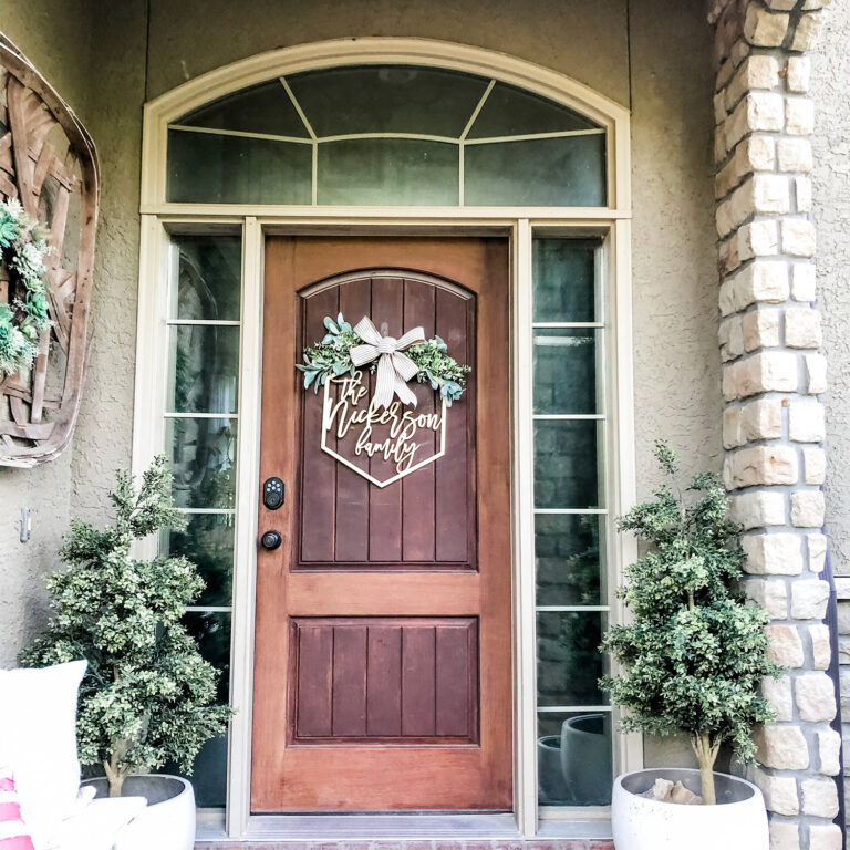 Beautiful Round Door Signs for Your Front Door Best First Impressions