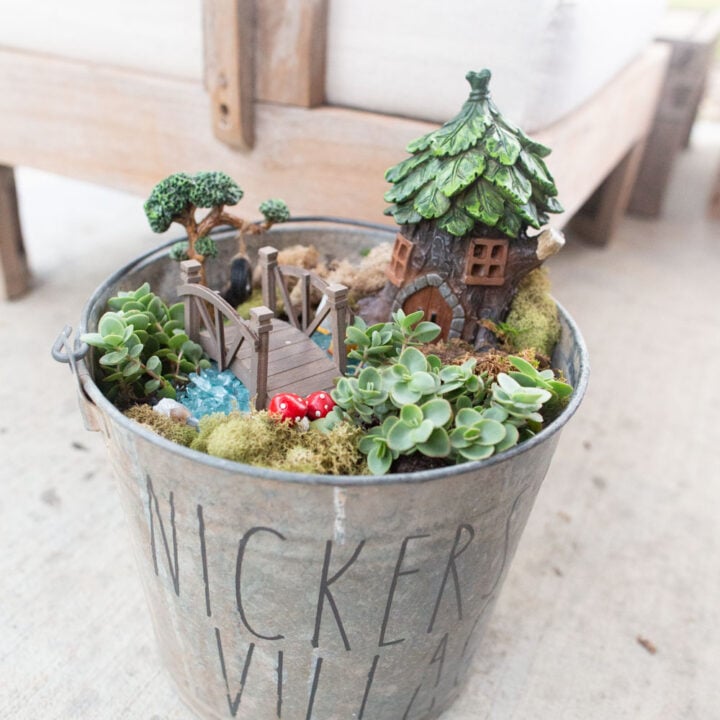 how to make an outdoor fairy garden