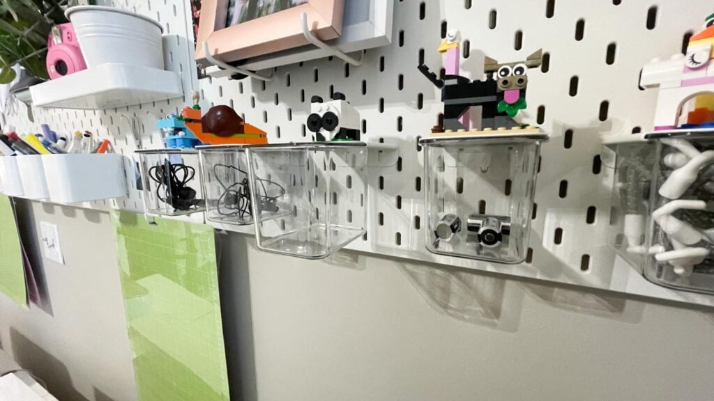 IKEA Skadis Pegboard System Home Office Wall Organizer