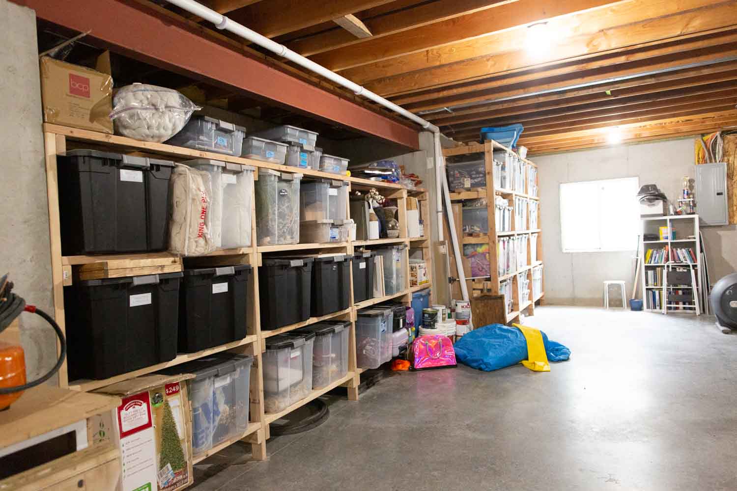 How to Make Basement Storage Shelf Affordable & Functional