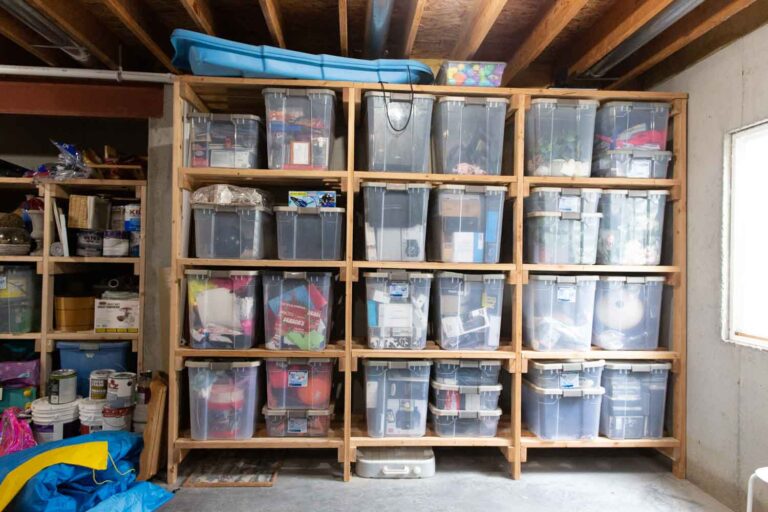 How to Make Basement Storage Shelf Affordable & Functional