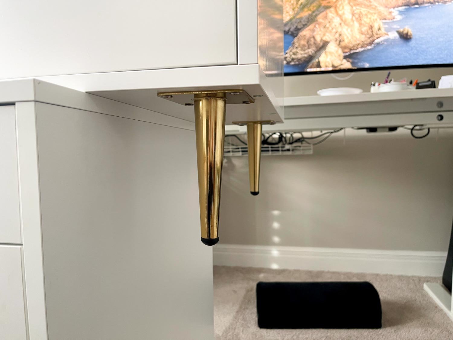 How to Add Legs to IKEA Alex or Kallax Units (Super Simple and Easy)