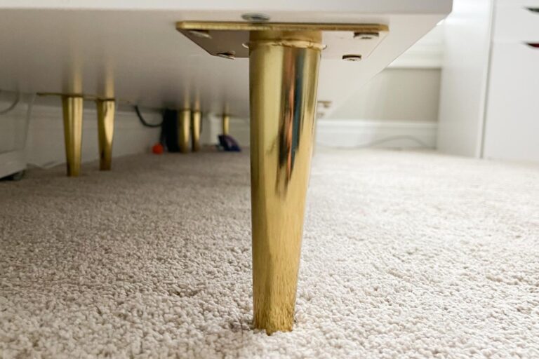 How to Add Legs to IKEA Alex or Kallax Units (Super Simple and Easy)