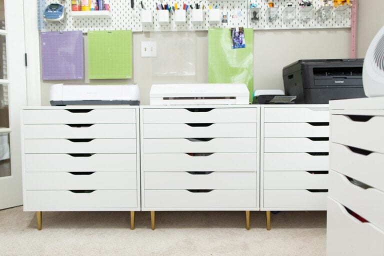 How to Add Legs to IKEA Alex or Kallax Units (Super Simple and Easy)