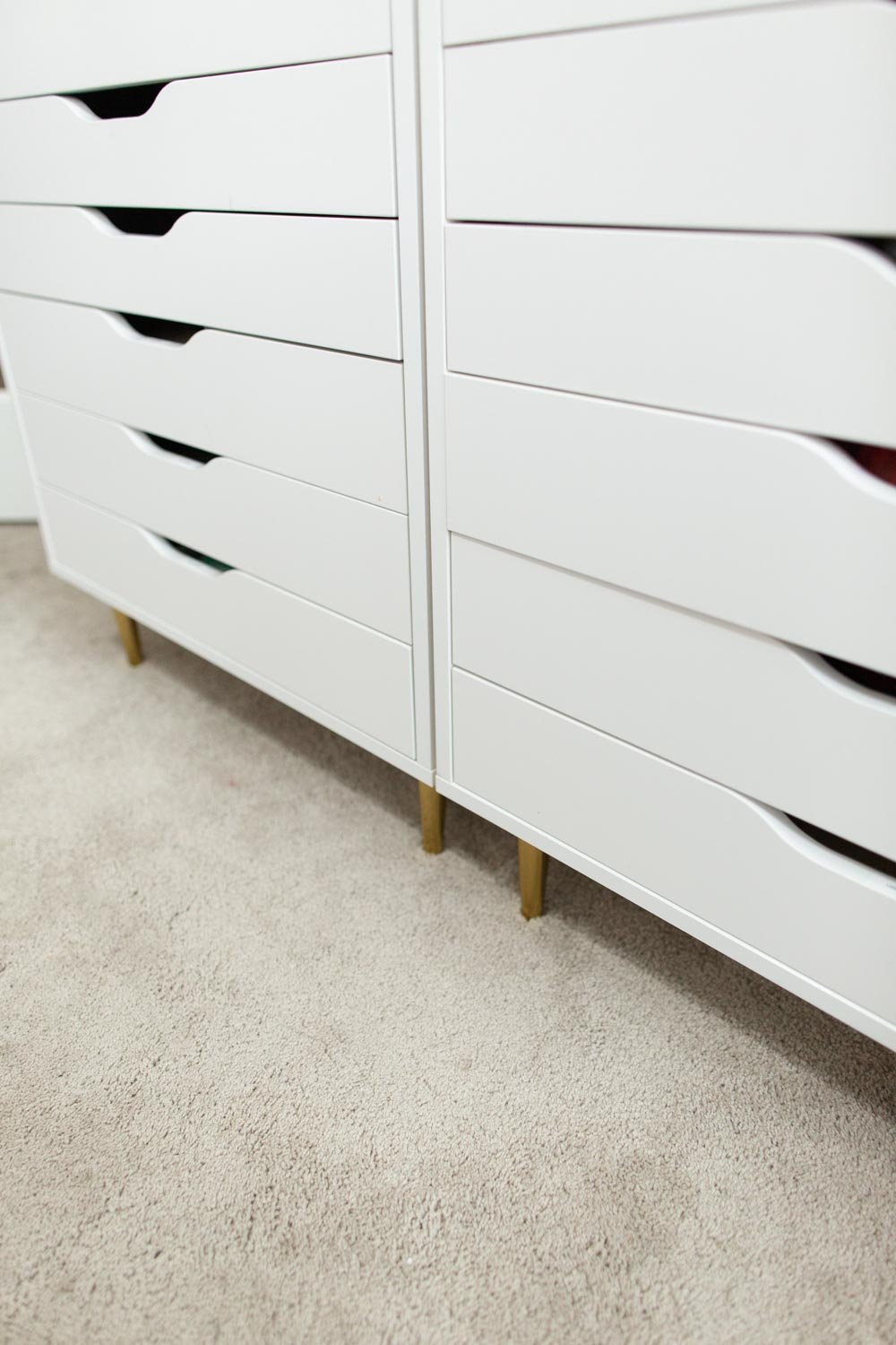 How to Add Legs to IKEA Alex or Kallax Units (Super Simple and Easy)